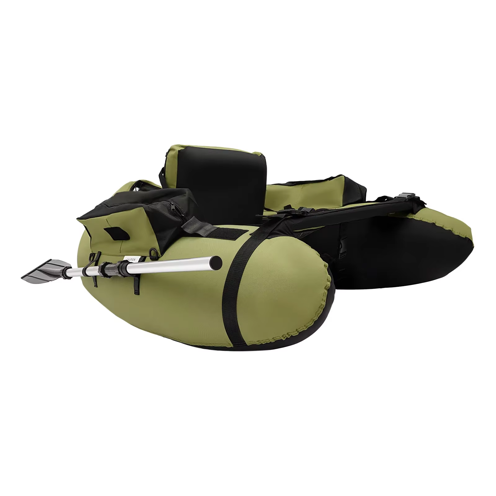 Barco de Pesca Inflable Impermeable Verde 130kg/286.6lbs con Bomba Manual para Pesca, Rafting y Actividades Recreativas — imagen 5