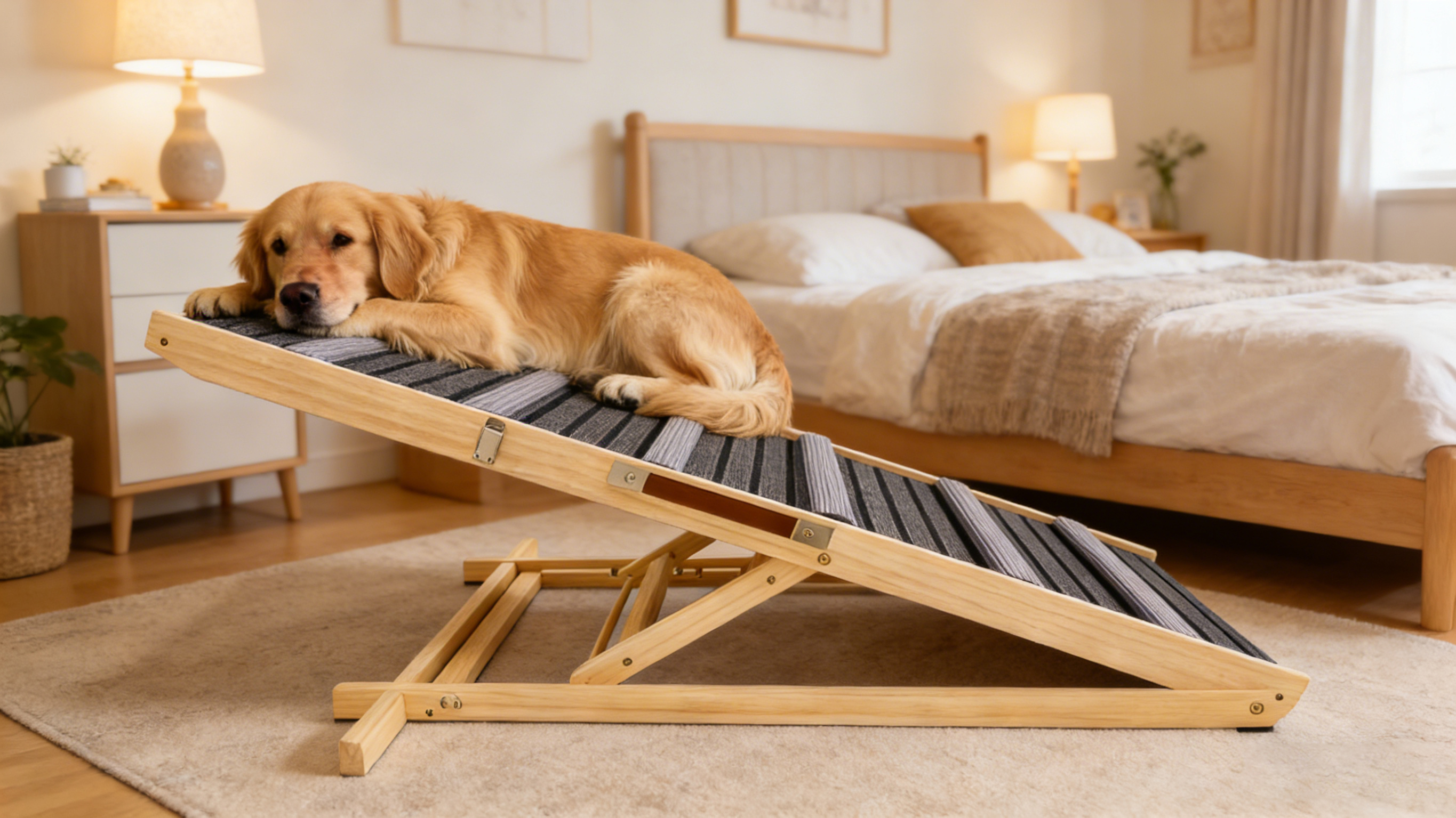 Rampa para Perros Mejorada 2026 para Sofá, Rampa para Perros Pequeños, 6 Alturas Ajustables de 14'' a 25", Escalones Portátiles y Estables para Mascotas con Almohadilla Antideslizante, Rampas para Mascotas para Sofá y Escaleras — imagen 12