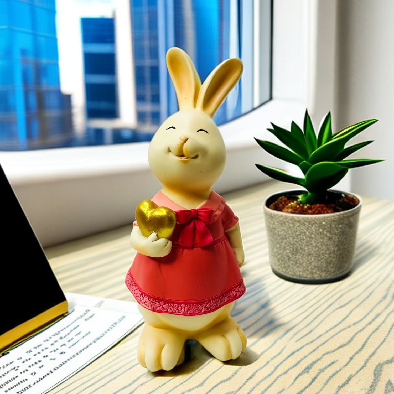Decoraciones artesanales de resina para terrario de conejo — imagen 7