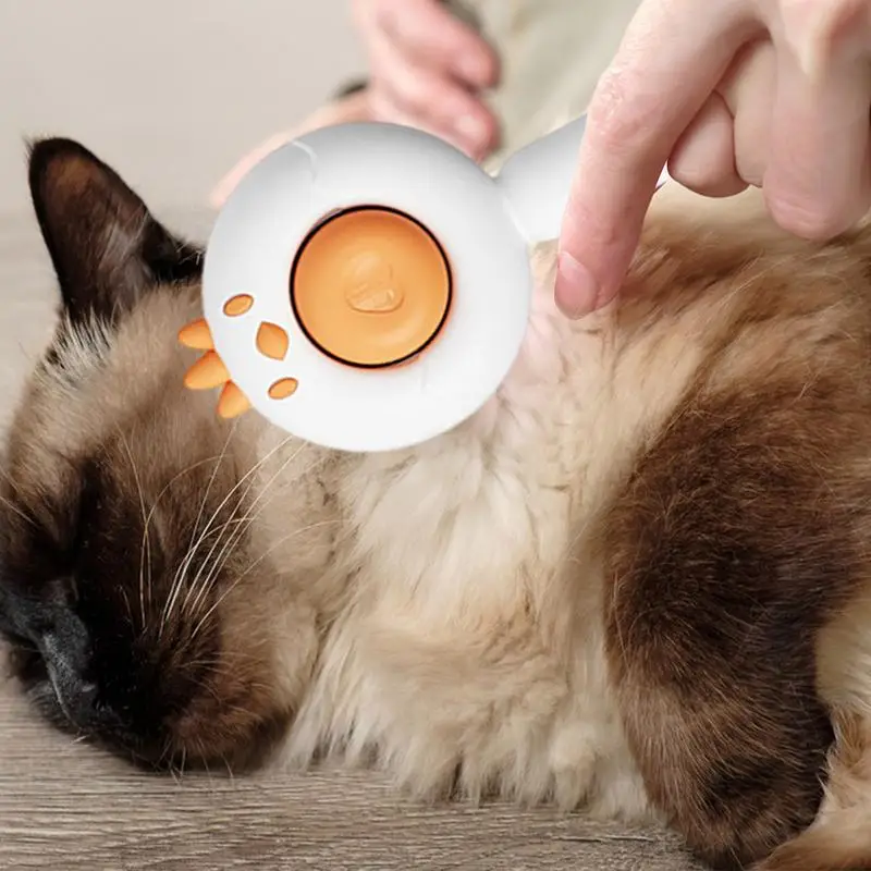 Cepillo para Perros Auto-Limpio Dientes de Acero Inoxidable Cepillador para Mascotas Fácil Eliminación de Pelos y Masaje Multifuncional Suministros para Mascotas — imagen 6