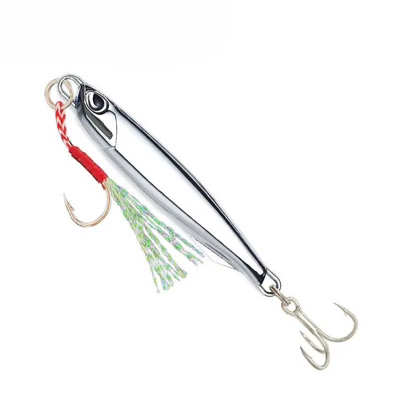 Líneas de Pesca Metálicas 10 piezas/paquete Jig Lures 30g/40g Plata Silvícola para Pescar en Mar — imagen 6