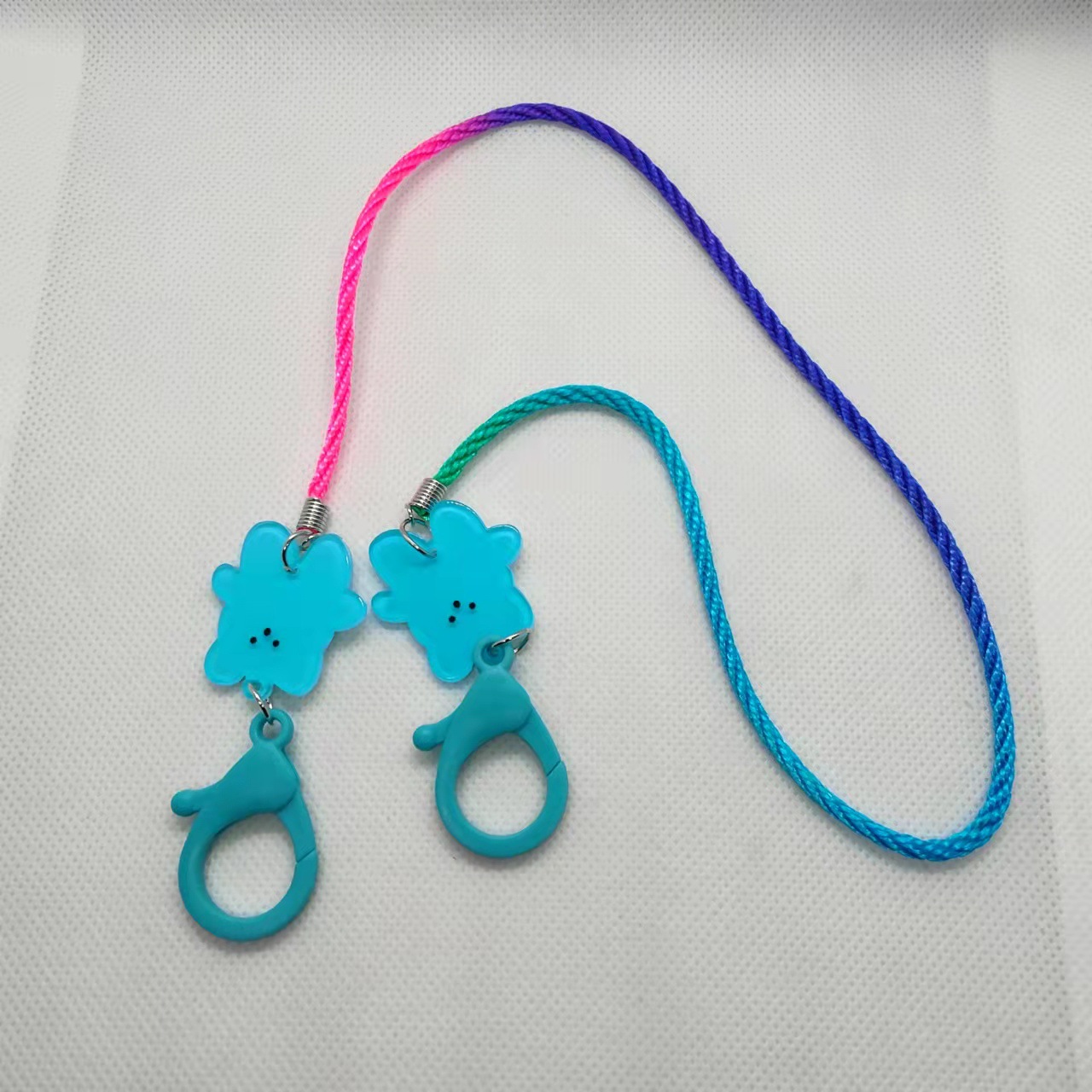 Lazo de Cuello Colorido DIY Acetato de Celulosa con Oso Gradient para Niños de Escuela Primaria Accesorios — imagen 5