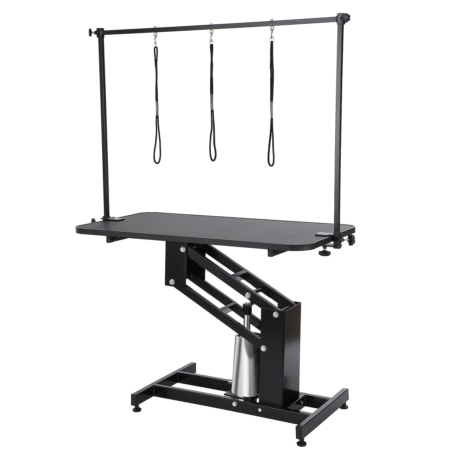 Mesa Hidráulica de Aseo para Mascotas de 43", Brazo de Aseo Resistente para Perros Medianos/Pequeños, Estación de Aseo para Perros de Altura Ajustable, Superficie Antideslizante/Estación de Aseo para Perros, Capacidad Máxima de 400LBS — imagen 1