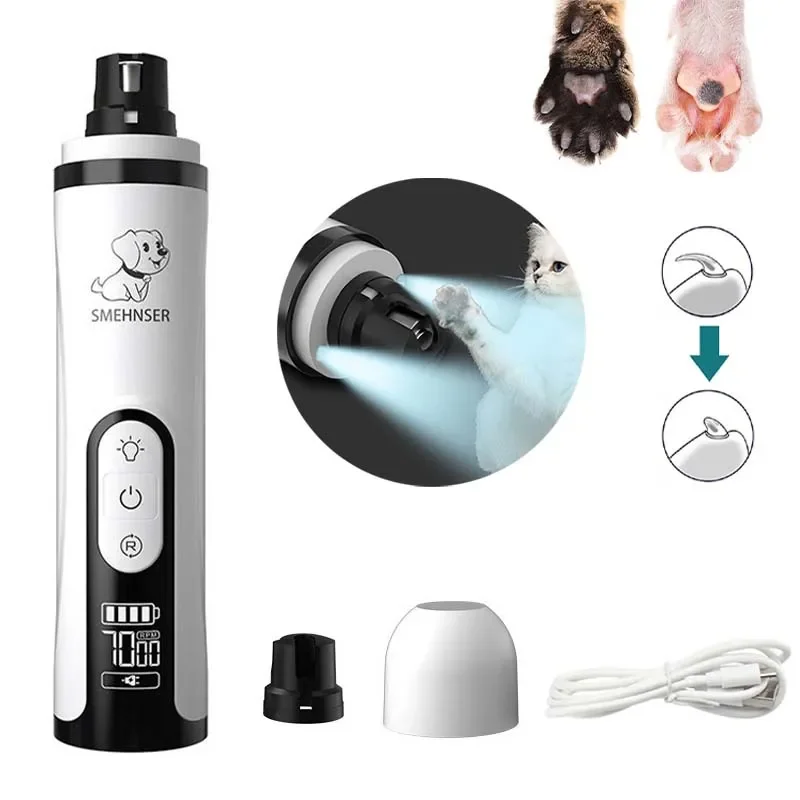 Electric Dogs Nail Polisher Wheel Replacement Grinding Head Pet Nail Grinder Head Trimmer Clipper Pet Paws Grooming Supplies — image 1