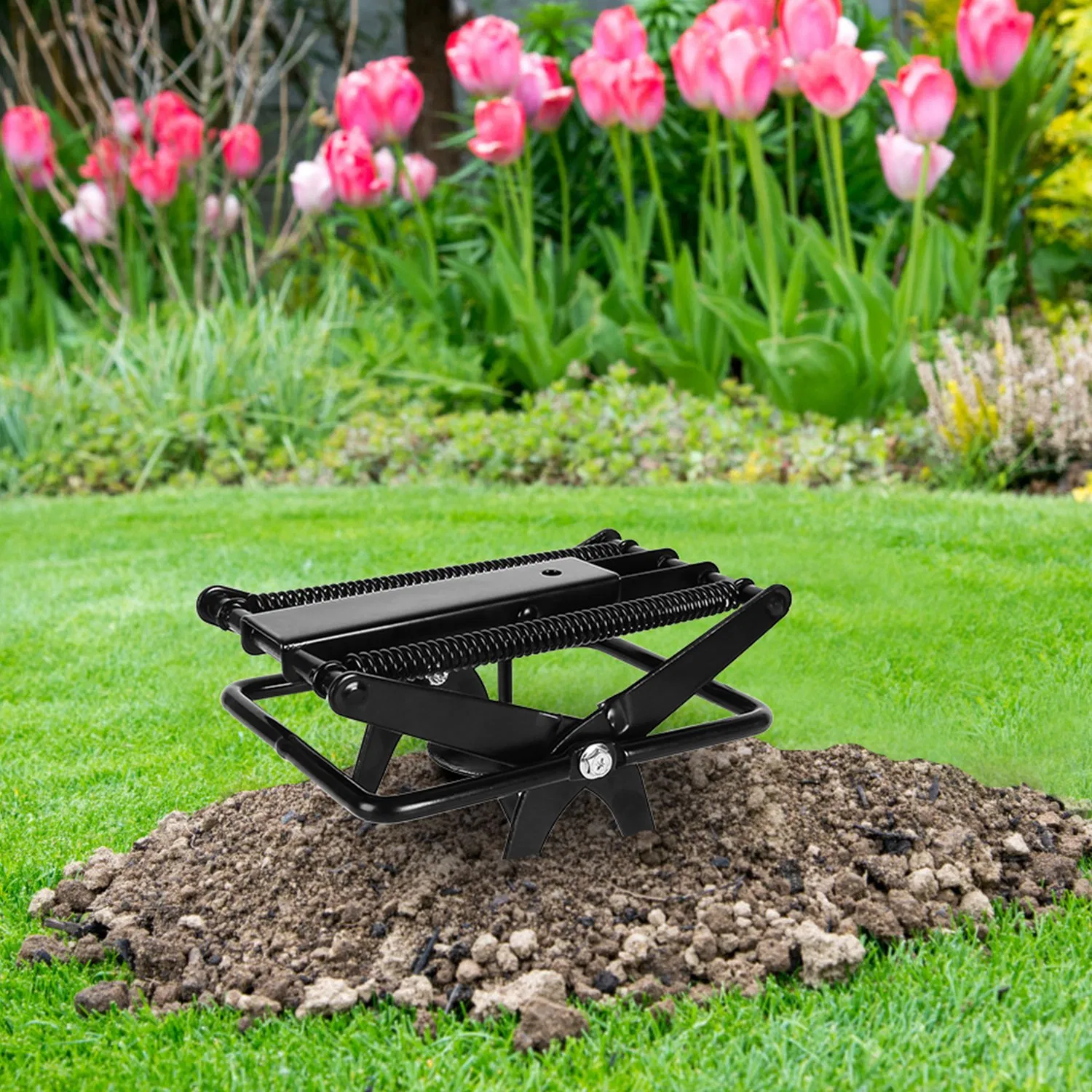 Powerful Mole Snap Trap - Thickened Waterproof Metal, Easy Foot-Step Setup, Humane Instant Kill, Safe for Lawn & Pets — image 4