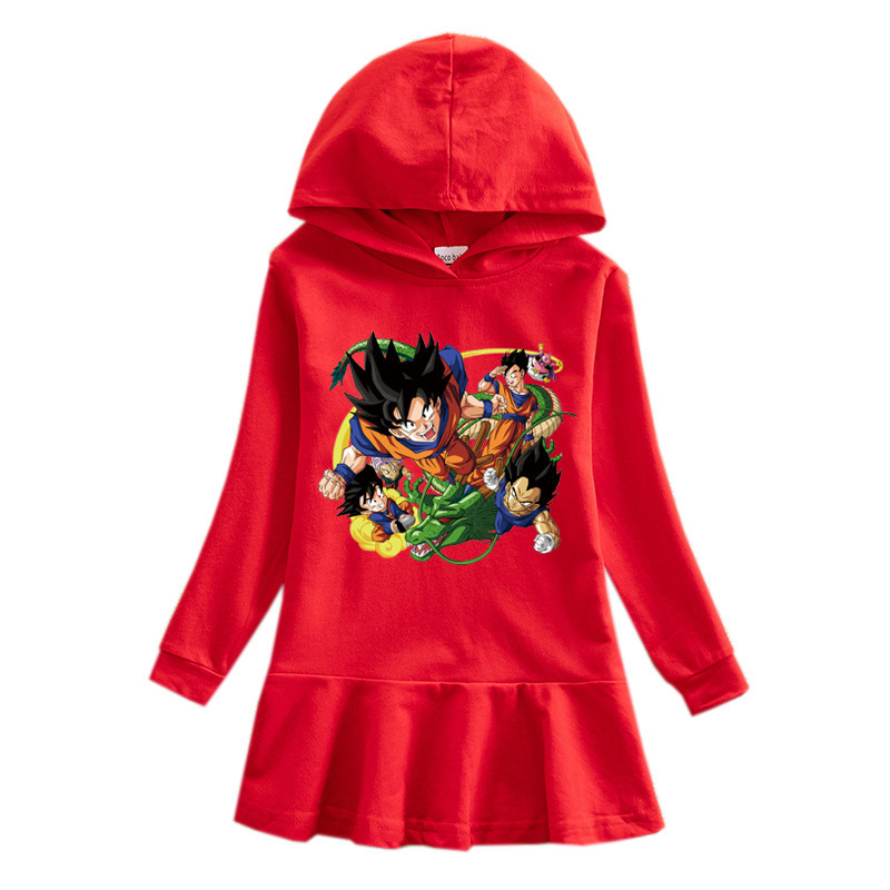 Girls' butterfly hooded sweatshirt dress — image 3