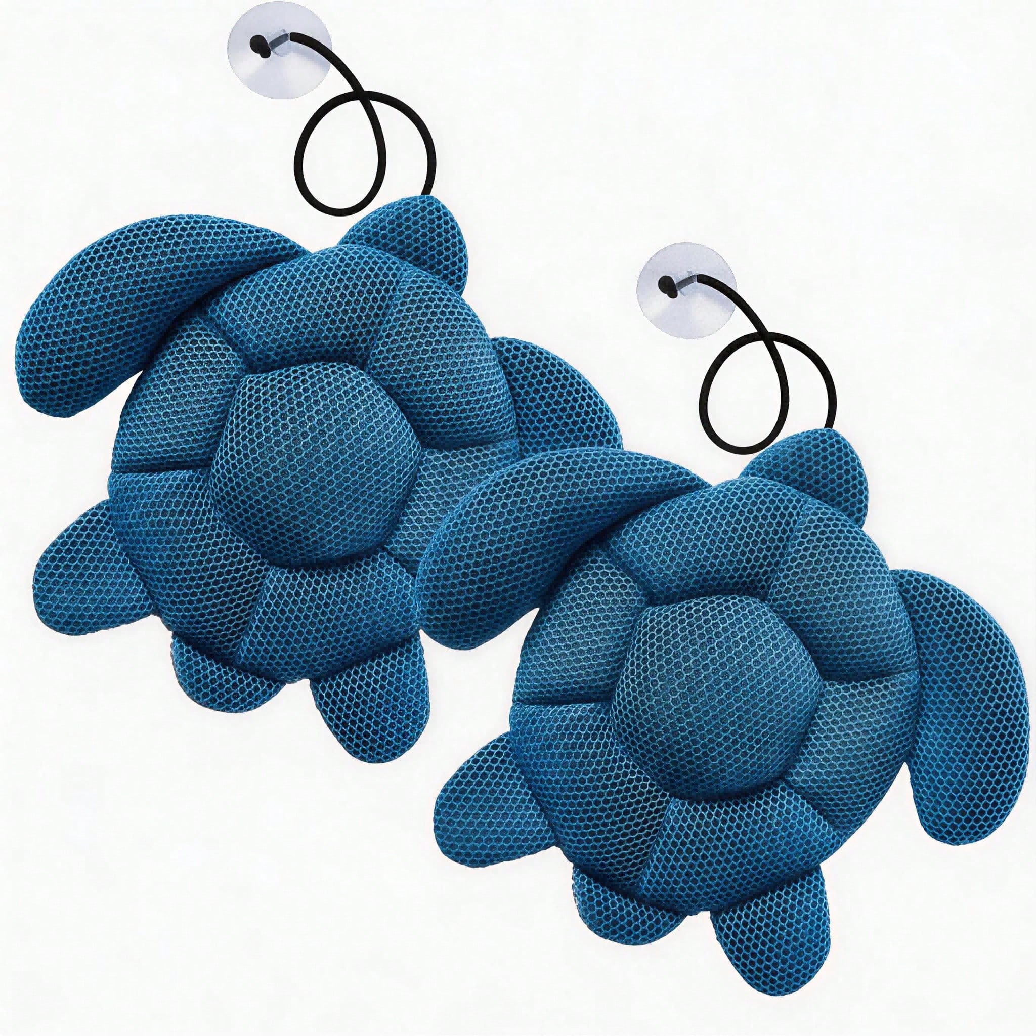 Diseño de Rayas y Tortugas Flotantes para Limpiar Escuma: Malla de Miel 3D Limpia y Reutilizable para Jacuzzis, Piscinas, Duchas y Bañeras — imagen 2