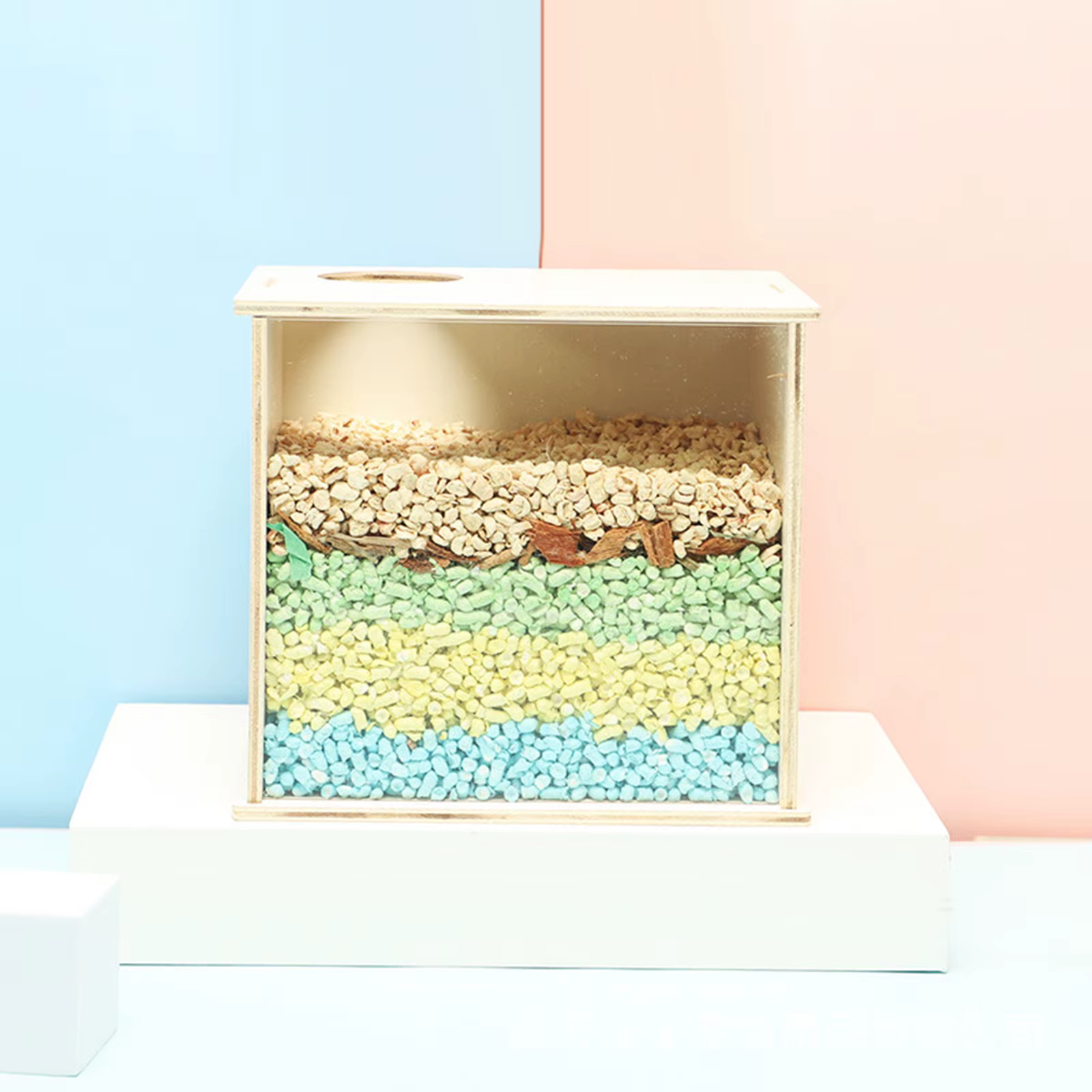 Caja de Baño de Arena para Hámsters, Habitación de Excavación, Fácil de Limpiar, Caja de Limpieza para Animales Pequeños — imagen 3