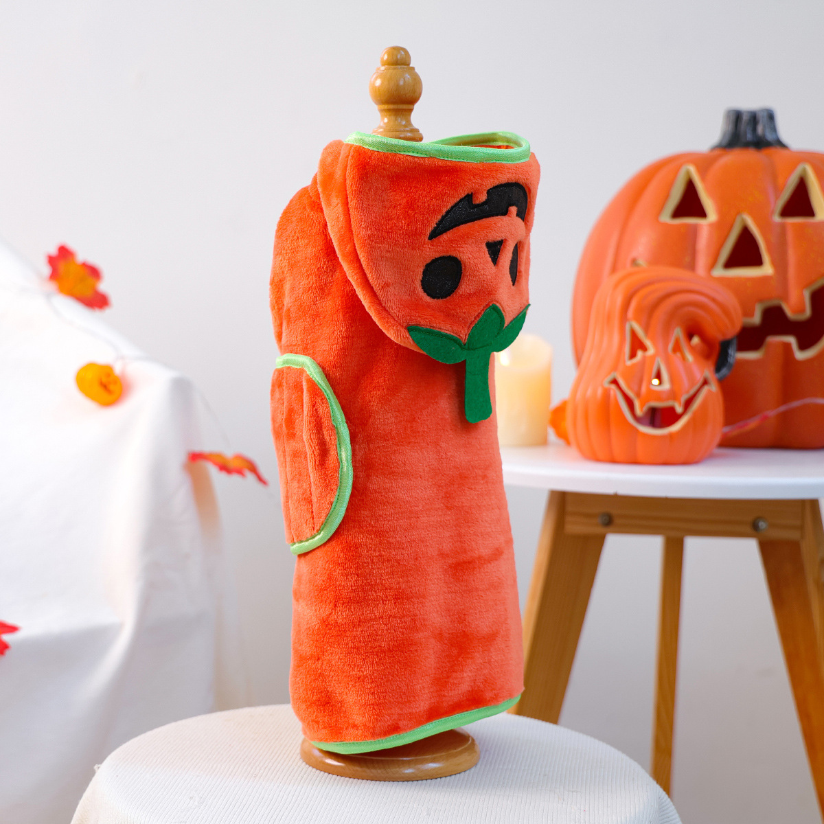 Halloween Pet Bath Towel Dog Cat Pumpkin Costume Robe Pet Supplies for Small Dogs — image 5