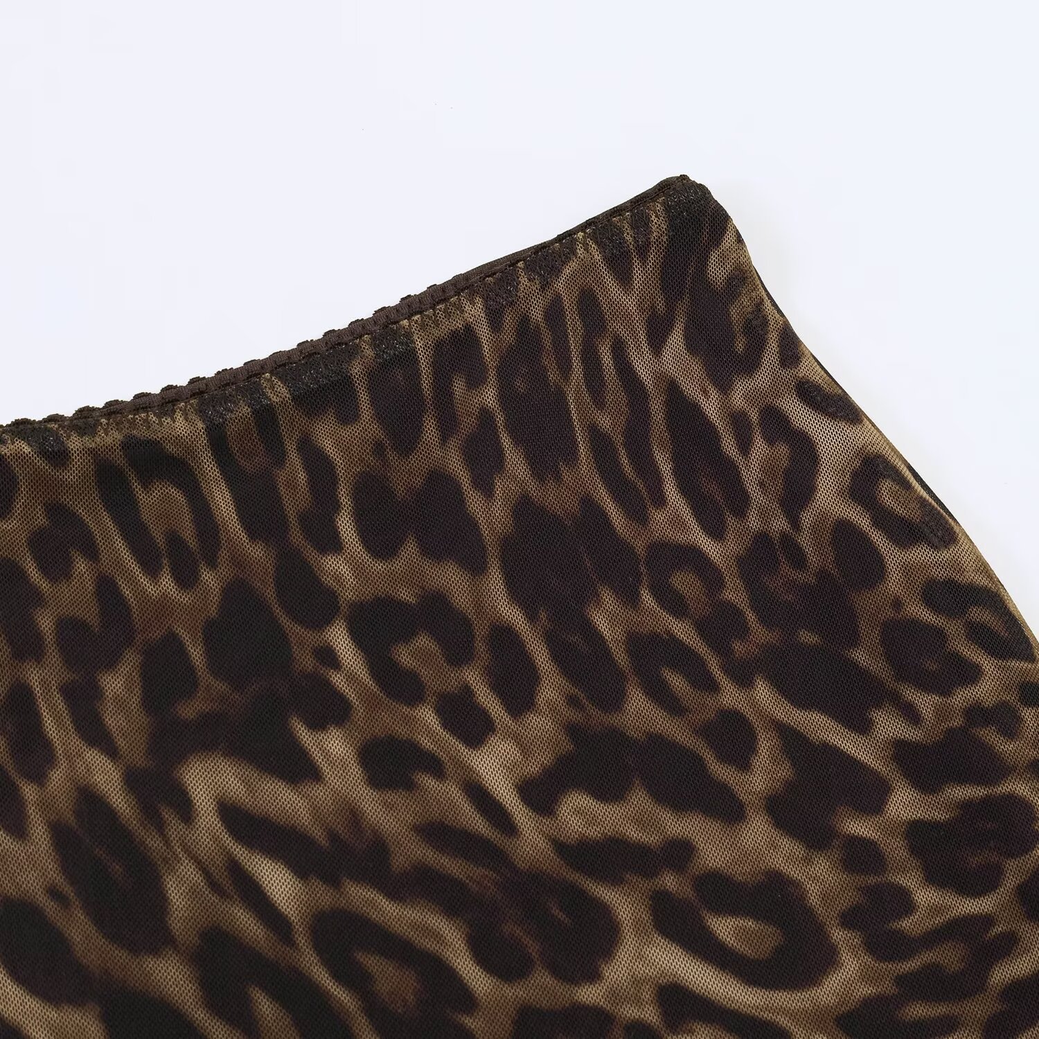 Light luxury animal print silk mesh skirt — image 5