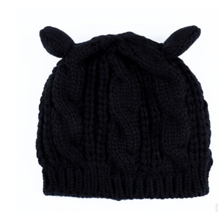 Gorro de Punto con Orejas de Gato, Otoño e Invierno — imagen 12