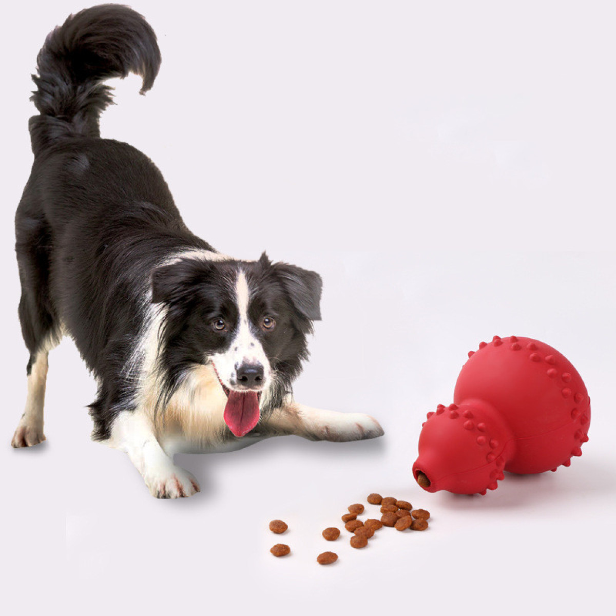 Pet Food Leakage Toy Dog Natural Rubber Educational Toy Choke Proof Gourd Slow Food Dog Toy — image 1
