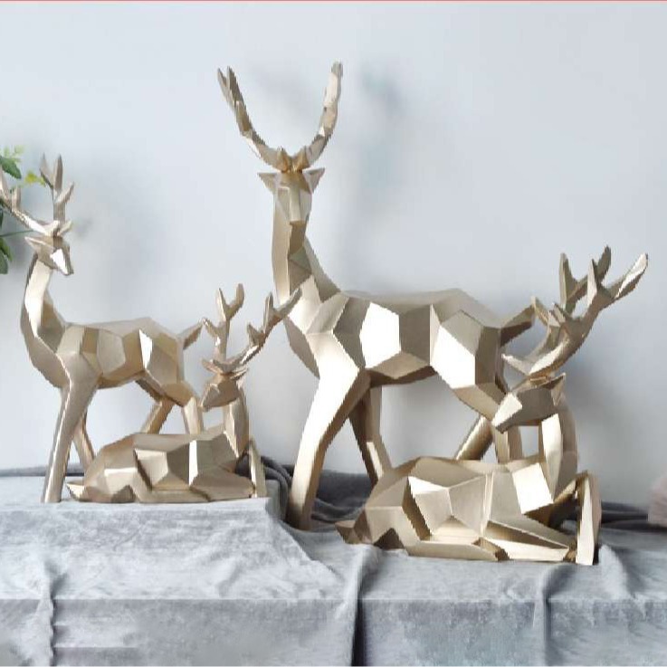 Home Fortune Deer Resin Decoration Home Decoration Living Room Decoration — image 2