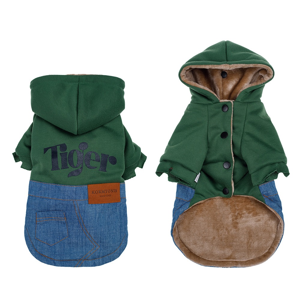 Pet Dog Clothes Warm and Thickened Autumn and Winter Two legged Teddy Bears Pomeranian Schnauzer Small Dog Vest — image 17