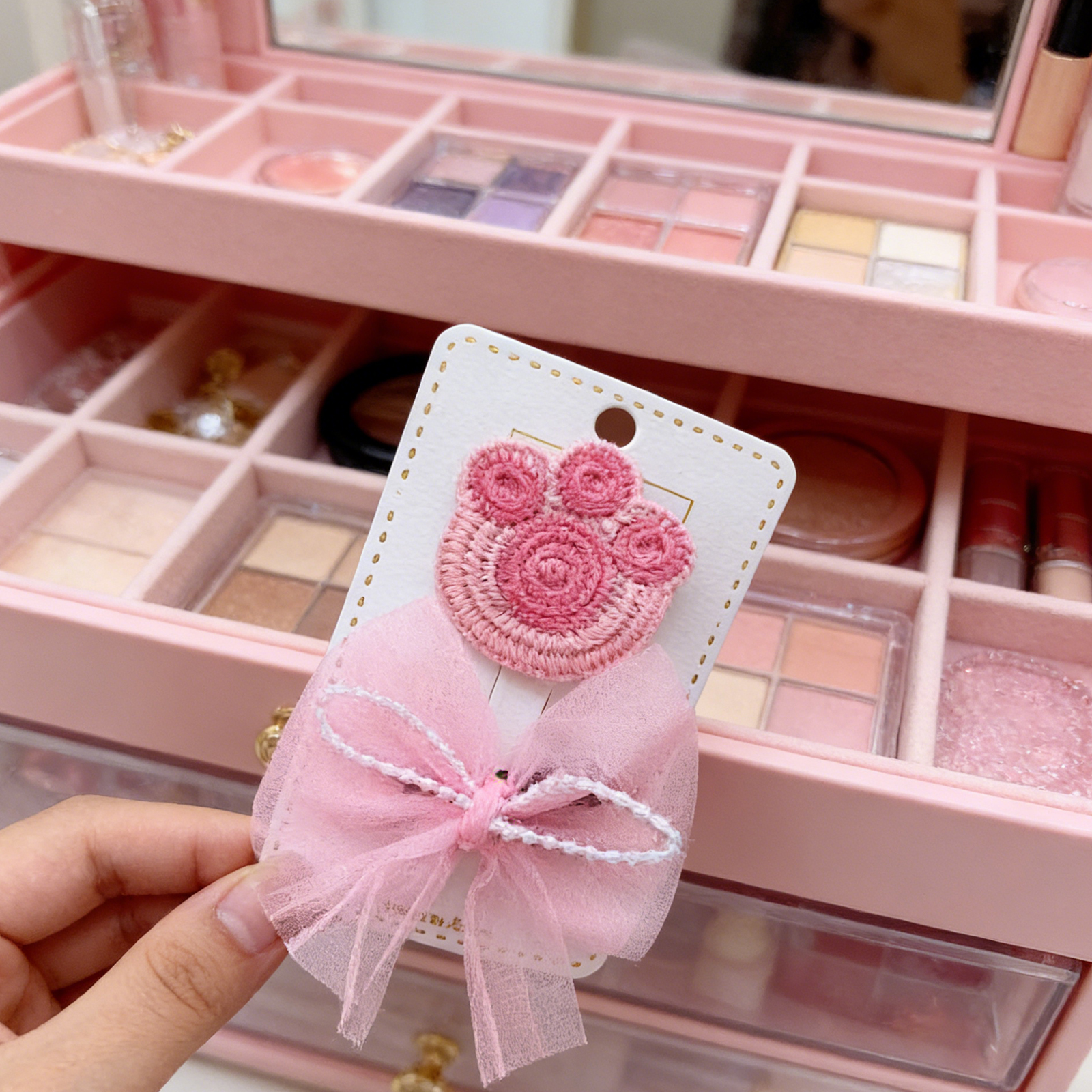 Conjunto de Broches para Pelo de Mascotas - Rosa 9627 — imagen 4