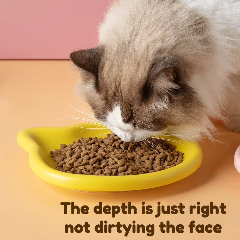 Comedero para Mascotas de 4 Colores, Plato de Comida para Gatos, Plato para Snacks Enlatados y Comidas Congeladas para Gatos Enanos, Plato Premium Anti-Nariz-Negra para Mascotas, Uso en el Hogar — imagen 4