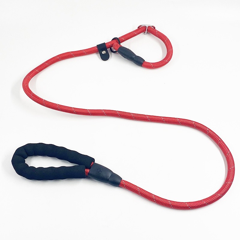 Pet P-chain reflective traction rope, dog chain explosion-proof impact traction belt, not limited to walking dog rope — image 5