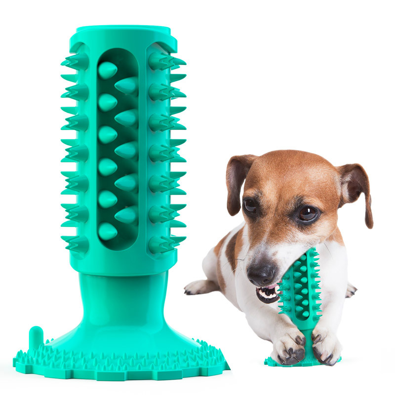 Suction Cup Sound Dog Toy Bite Resistant Molar Stick Dog Toothbrush Pet Supplies — image 4