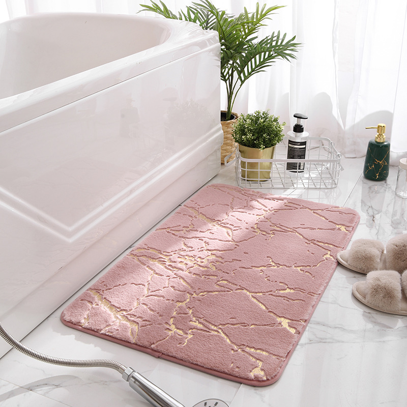 Bathroom Non-Slip Mat Imitation Rabbit Fur Carpet Bedroom Climbing Mat Thickened Living Room Bedside Foot Pad Bathroom Absorbent Floor Mat — image 8