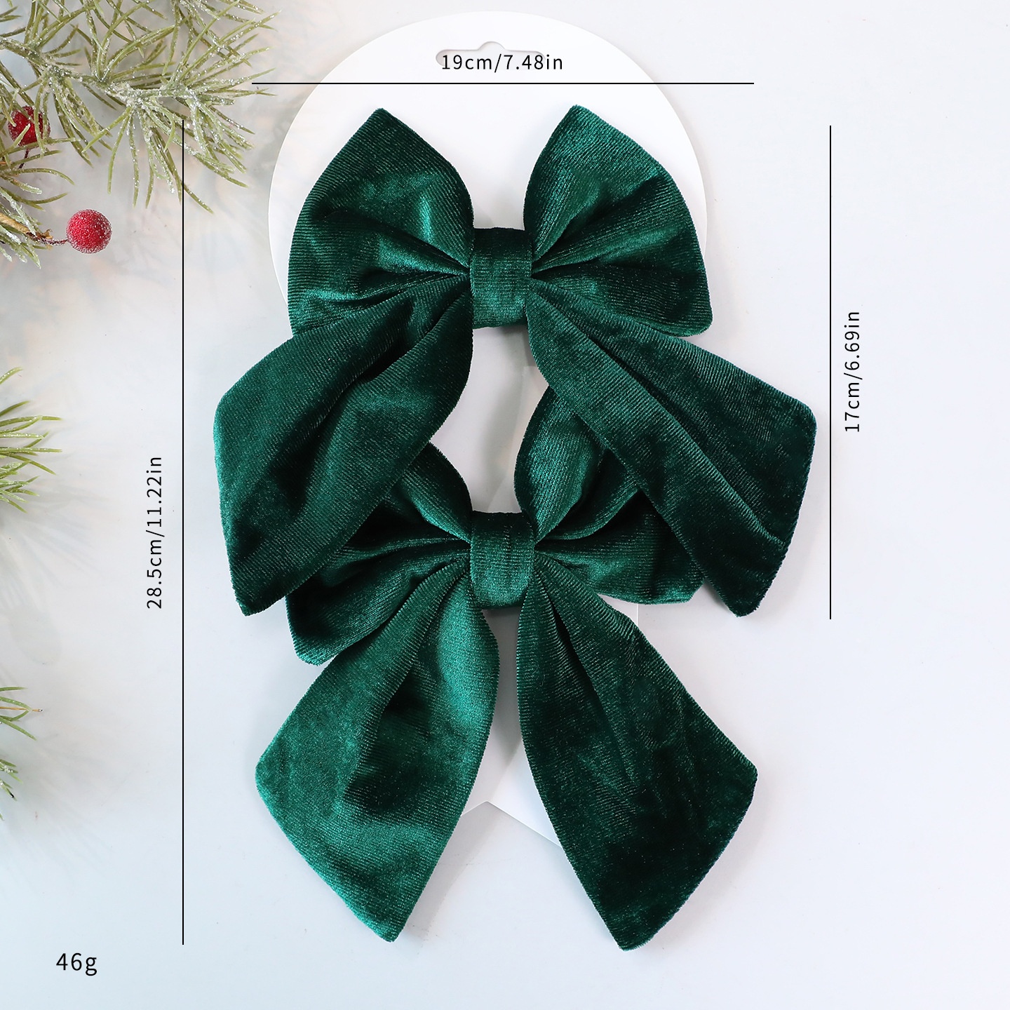 Saint Yuan New Velvet 3D Butterfly Large Christmas Decoration Tree Ornament Window Display Decor — image 14