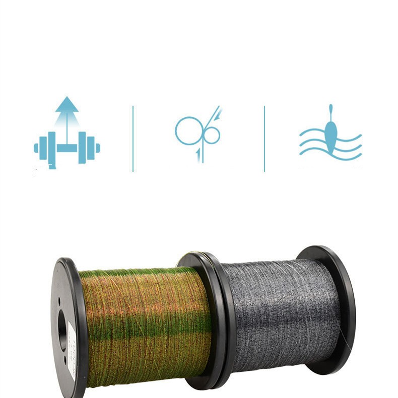 Línea de Pesca Cambiante Color 1000m Invisible con Camuflaje Nylon — imagen 7