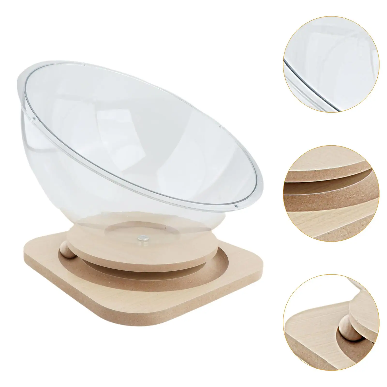 Space Capsule Cat Bed Kitten Sleeping Nest Acrylic Universal Cat Activity Centre Hammock Nest Kennel for Small Animals Pet Suppl — image 4