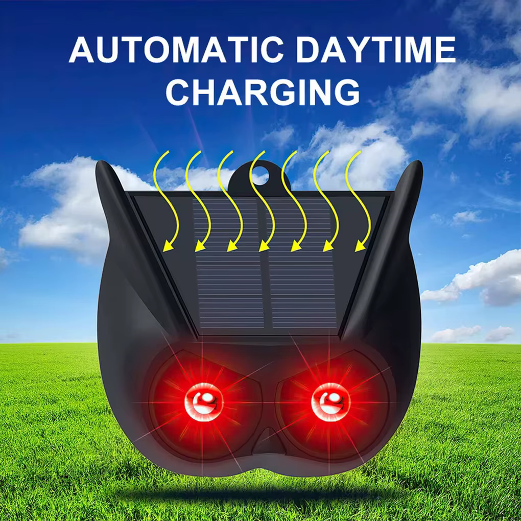 New Solar Animal Repellent Device IP55 Waterproof Wild Boar Rabbit Repeller Nighttime Deer Deterrent For Fox Raccoon Coyote — image 2