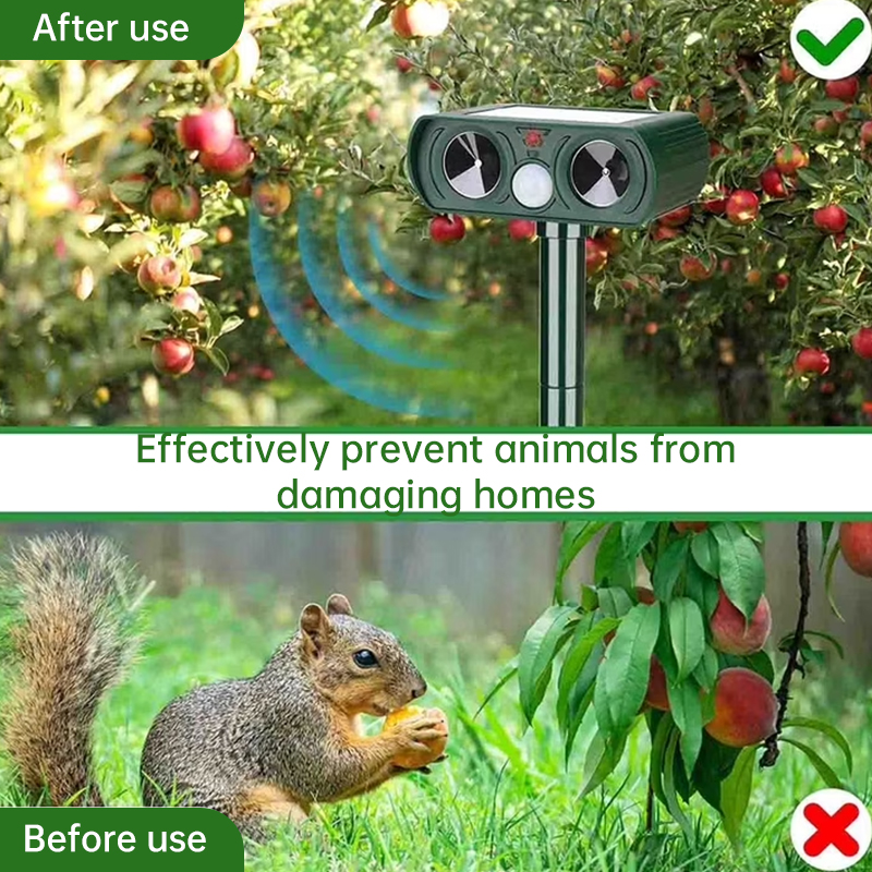 2025 Solar Animal Repeller - Rechargeable Infrared Repellent for Cats, Dogs, Gardens & Patios, I8W9 — image 5
