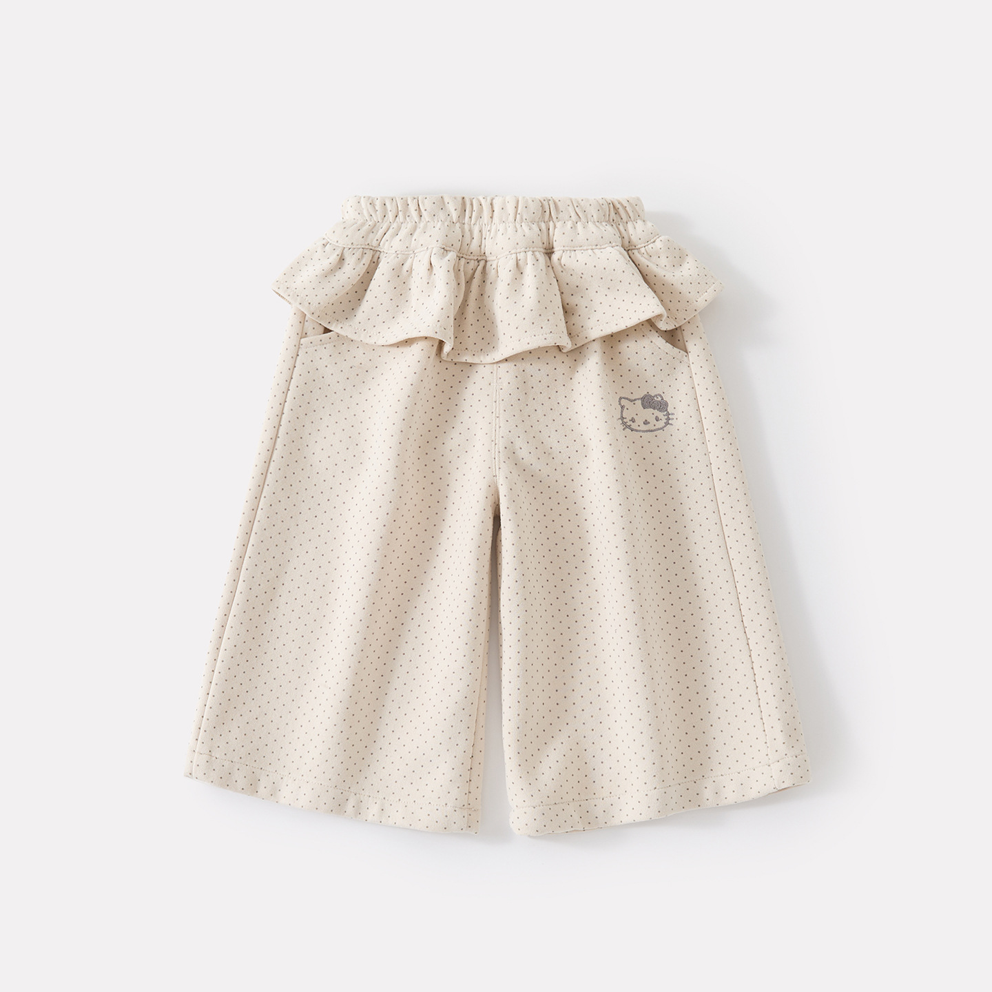 Pantalones de Gato Rizado de Corte Casual para Niñas, Polka Dot Bloomers con Estilo Kawaii — imagen 5