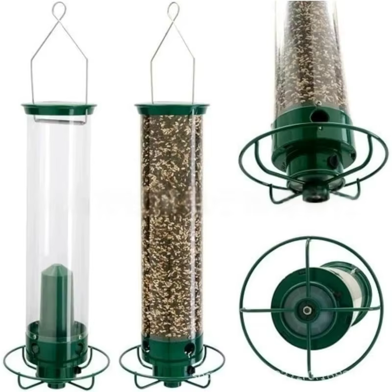 Hanging Wild Bird Feeder Weight Activated Rotating Squirrel Proof Outdoor Garden Yard Tree Mounted Automatic Bird Feeding — image 5