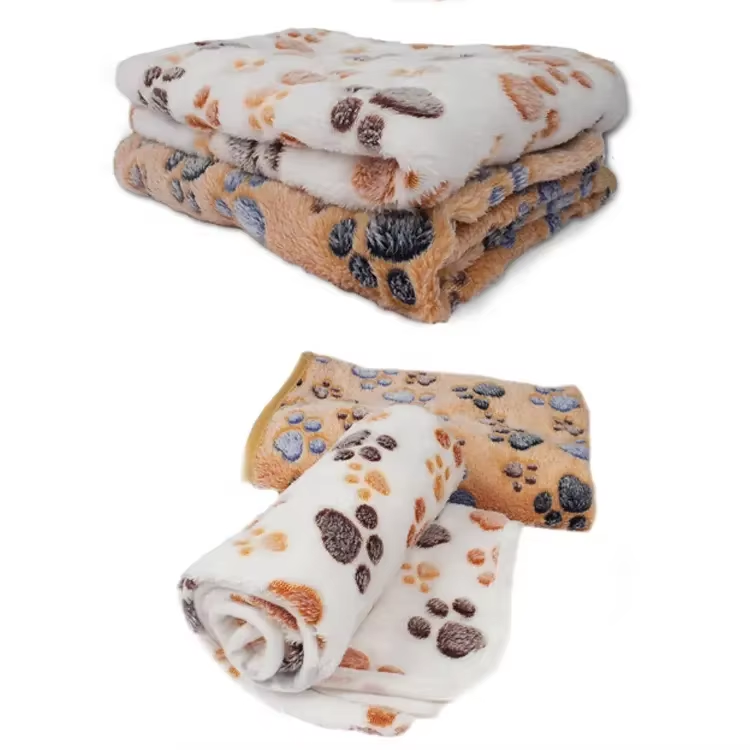 3 Pack Pet Blanket, Soft Plush Paw Print Dog Blanket Washable, Warm Fleece Cat Blanket For Large Medium Dogs, Sofa Couch Bed Cage Protector, 23 X 16 In, 30 X 20 In, 41 X 31 In, 47.2 X 39.3 In — image 7