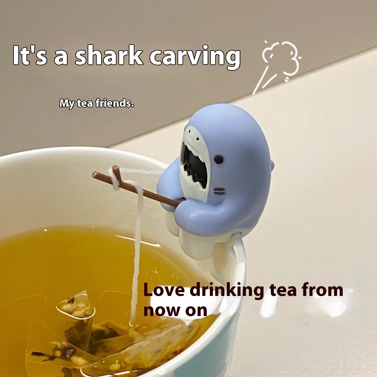 Infusor de Té con Forma de Tiburón para Mascotas, Decoración Multifuncional y Accesorios para Bebidas — imagen 2