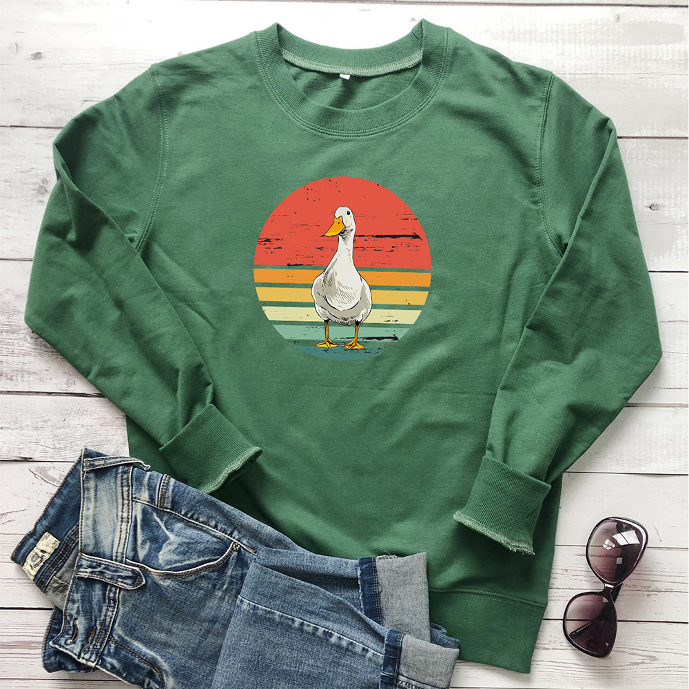 Cute duck print pattern hoodie — image 6