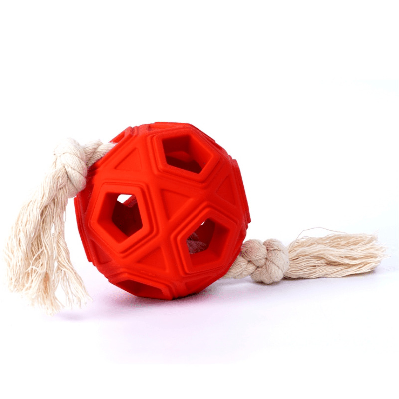 Pelotas de Perro Resistentes para Muelas con Goma y Cuerda de Algodón — imagen 1