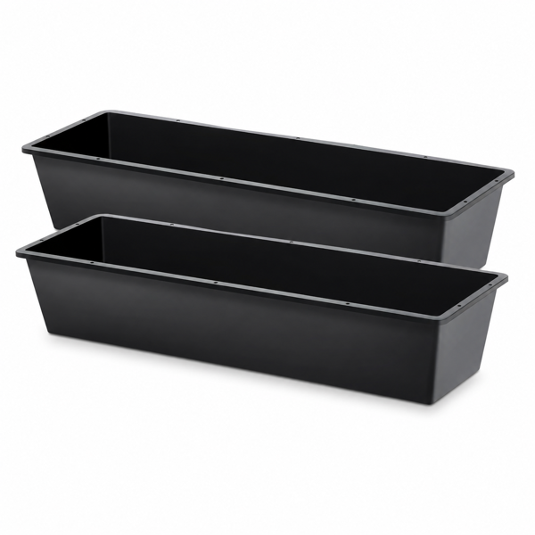 4-piece Dual-purpose Plastic Livestock Feed Trough Suitable For Daily Feeding Of Horses, Goats, Pigs And Other Animals Widely Adaptable To Home Backyards, Pastoral Fences, Livestock Sheds And Other — image 3