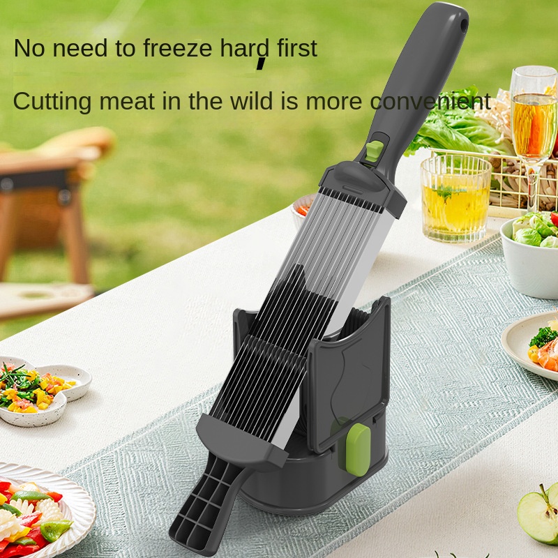 Kitchen Knife Set Home Cooking BBQ Hot Pot Fresh Meat Cutter Beef Mutton Slicer and Shredder for Poultry Meat & Hotpot — image 2