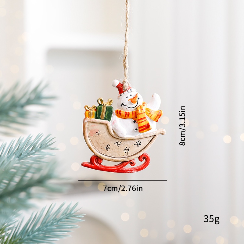 Adorno Navideño Reino de los Cielos Figura de Renuevo Colgante Estilo Animado Decoración para Árbol — imagen 11