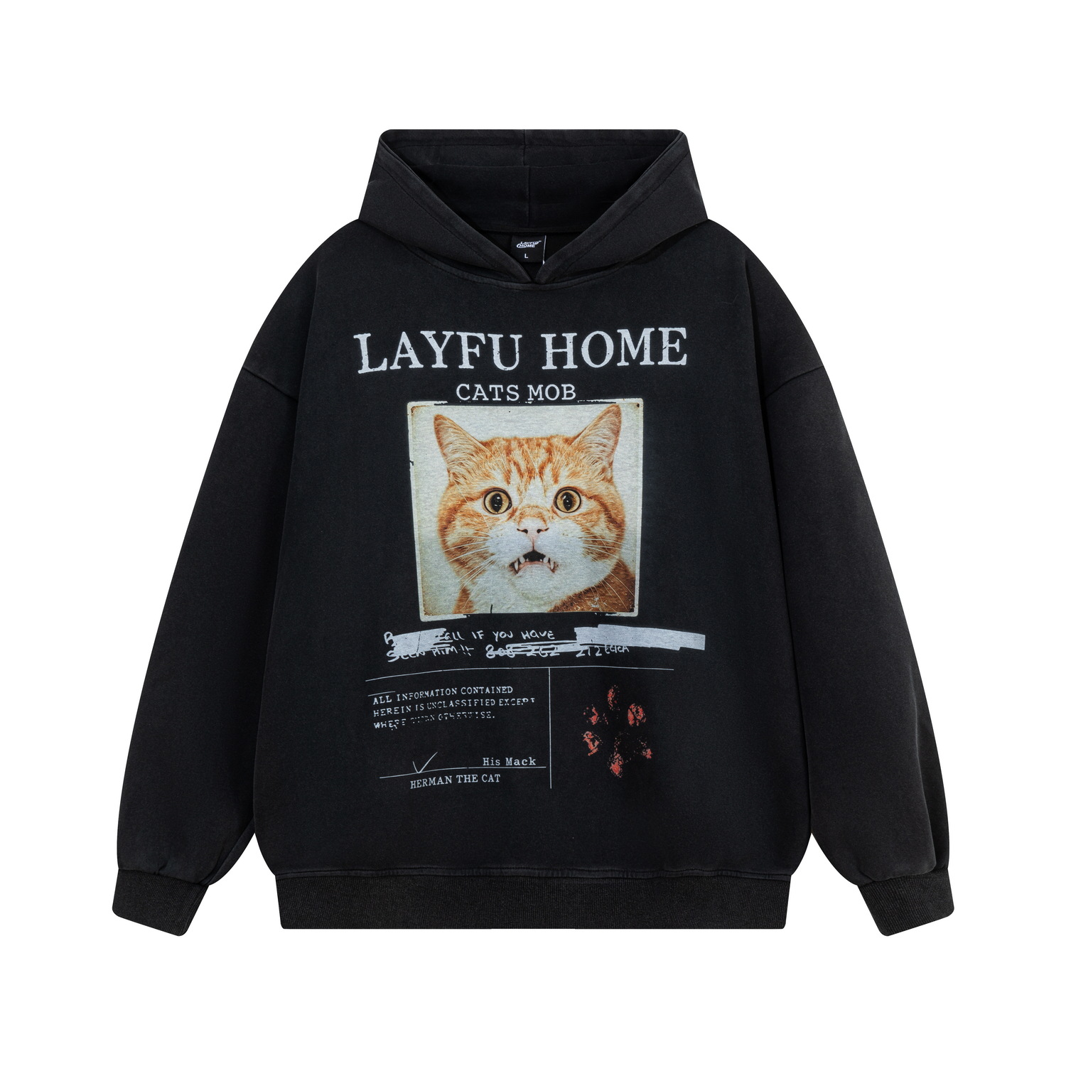 Orange Cat Photo Printed Hoodie — image 7
