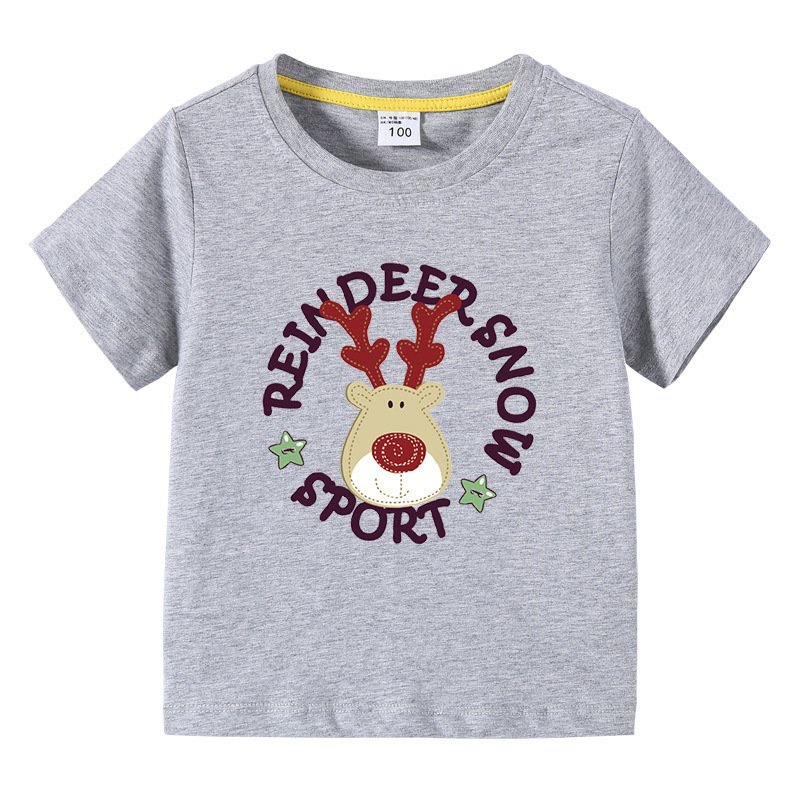 Christmas Deer Children's Summer Clothes Short Sleeves — image 8