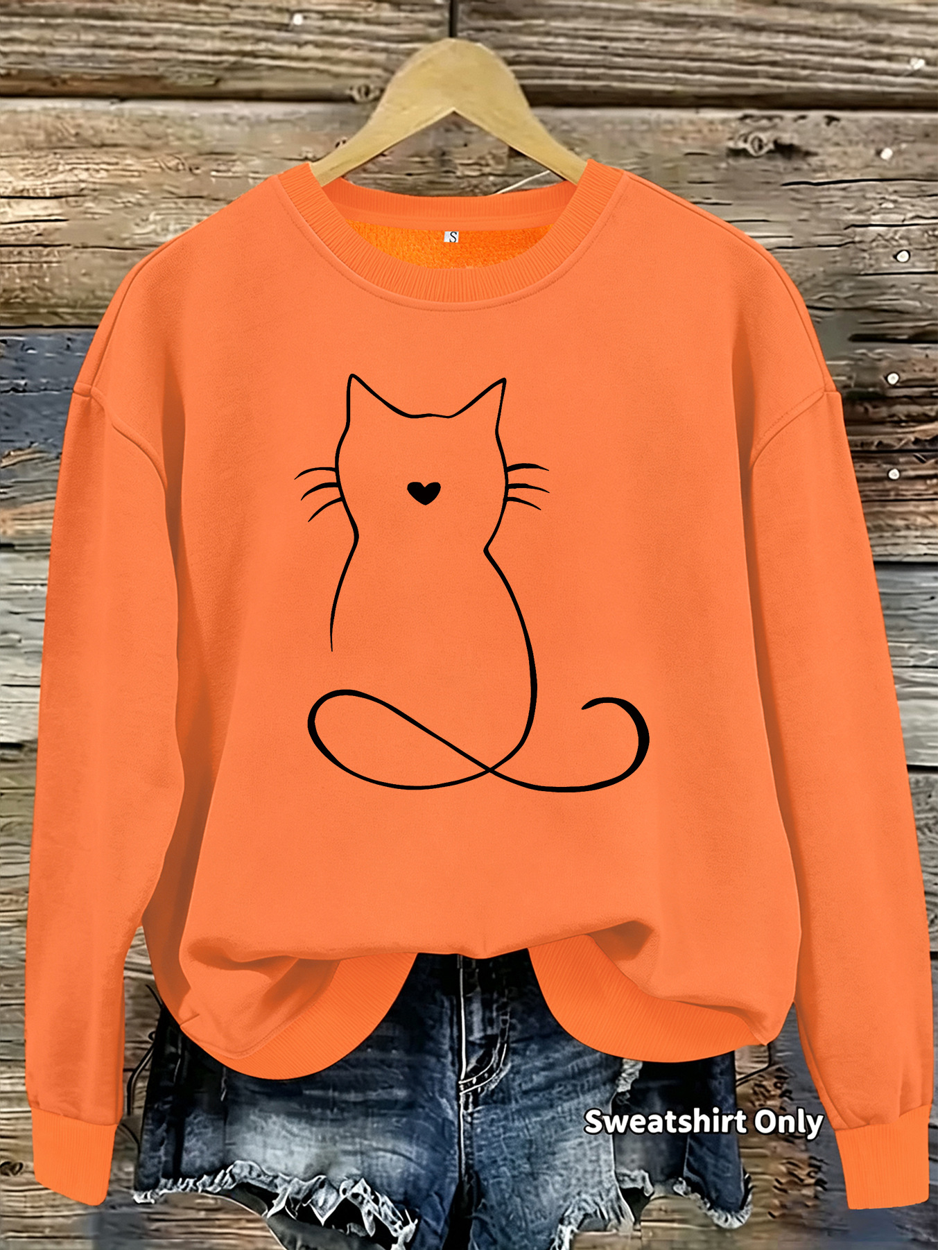 Printed hoodie with kitten pattern — image 12