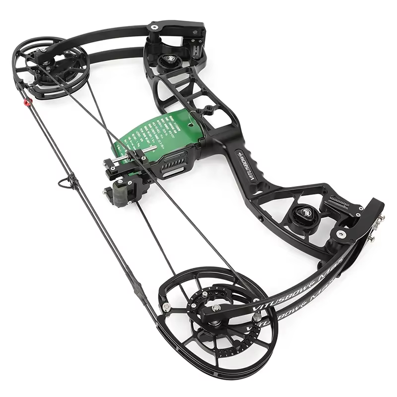 Arco Compuesto 30-80lbs de Doble Uso para Disparar Flechas y Balines de Acero, Alta Velocidad 340/465 FPS, para Diestros y Zurdos, Caza y Tiro al Blanco — imagen 2