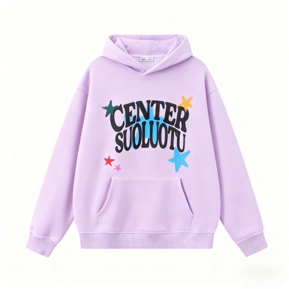 Street Style Letter Butterfly Print Hoodie, Casual Unisex Oversized Sweatshirt for Youth — image 13