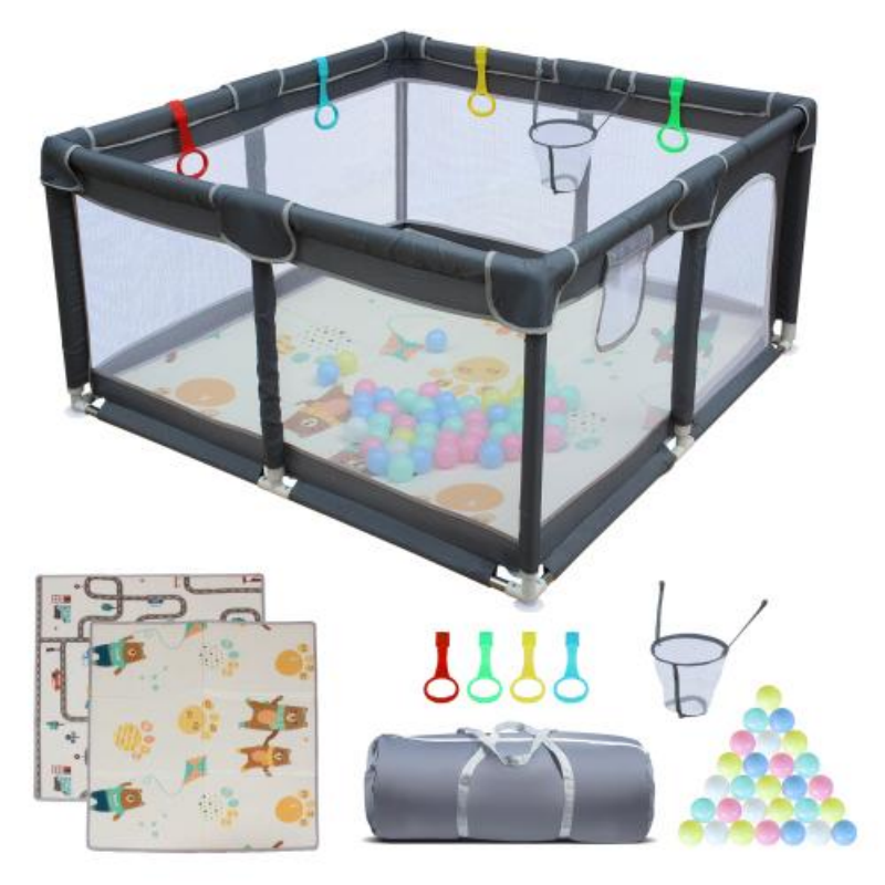 Corral de Tela para Bebé con Cerca Desmontable, Uso Interior y Exterior, Universal para Niños y Mascotas — imagen 3