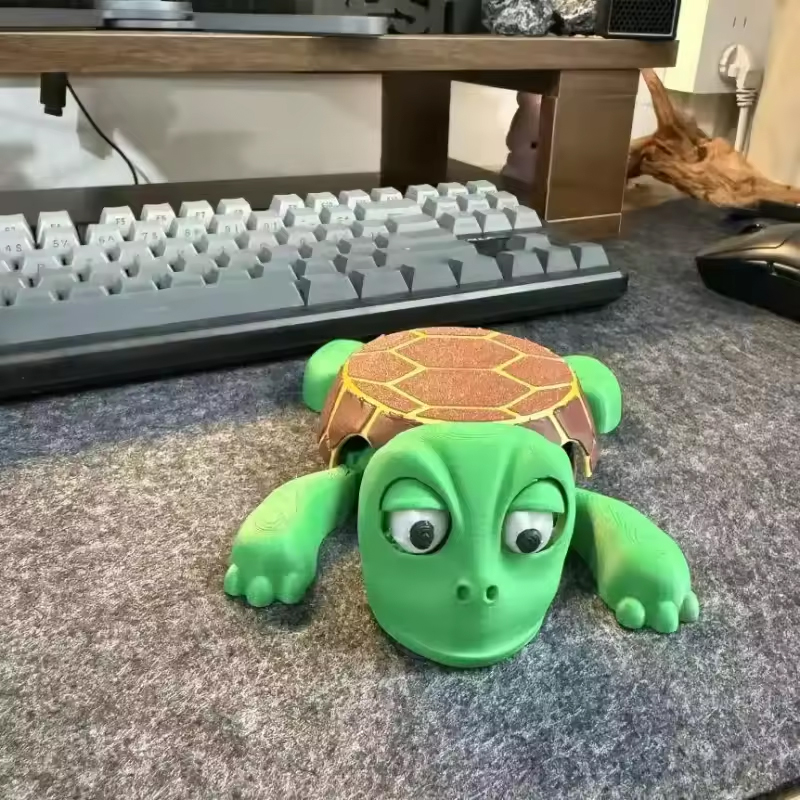 3D - printed Panicked Turtle Coaster: Insulated, for stress relief, doubles as mug base decor — image 8
