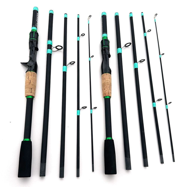 Pescador de Fibra de Vidrio de 4 Secciones para Cazuela con Manubrio M, 180cm/70.86 pulgadas