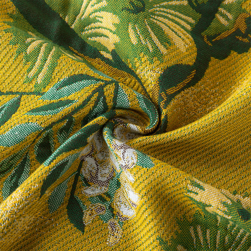 Jungle Style Cotton Gauze Blanket, Double-Sided Use Throw Blanket, All-Season Reversible Cover for Sofa, Adult Nap Blanket — image 3