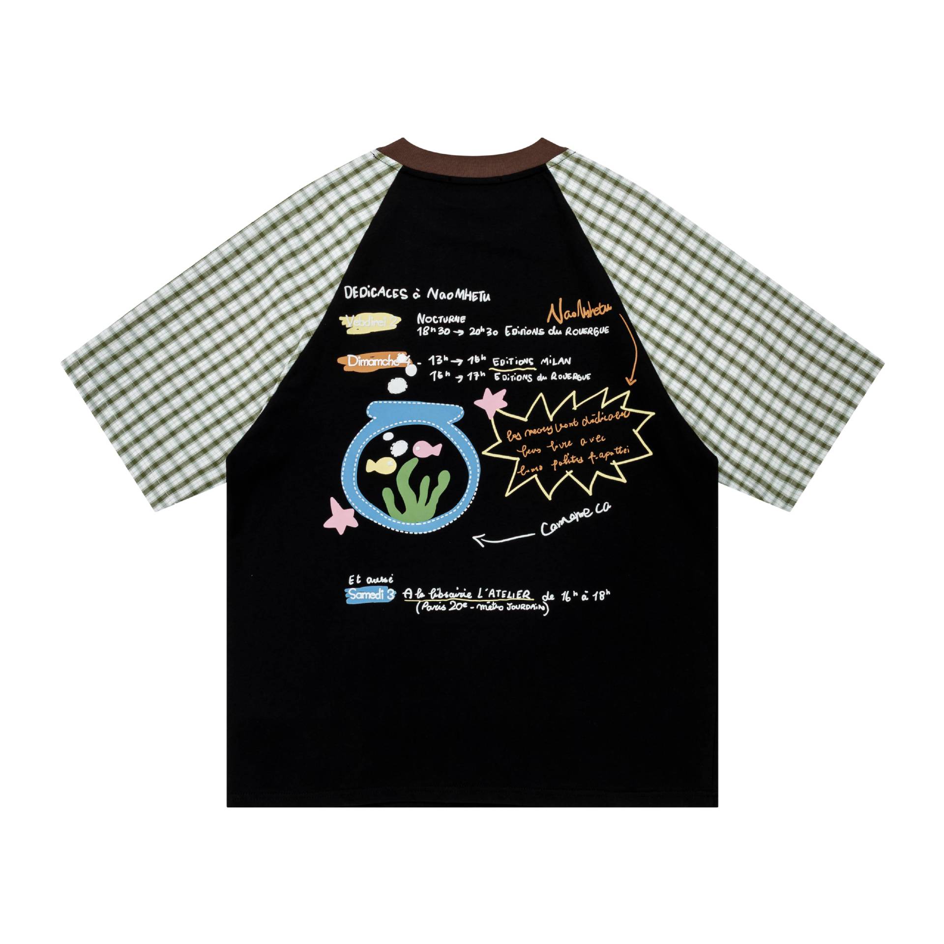 Fun small fish tank printed short sleeved shirt — image 5