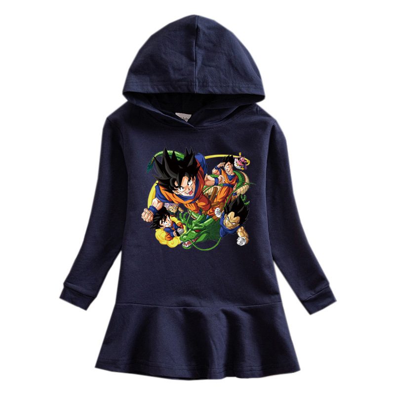 Girls' butterfly hooded sweatshirt dress — image 10