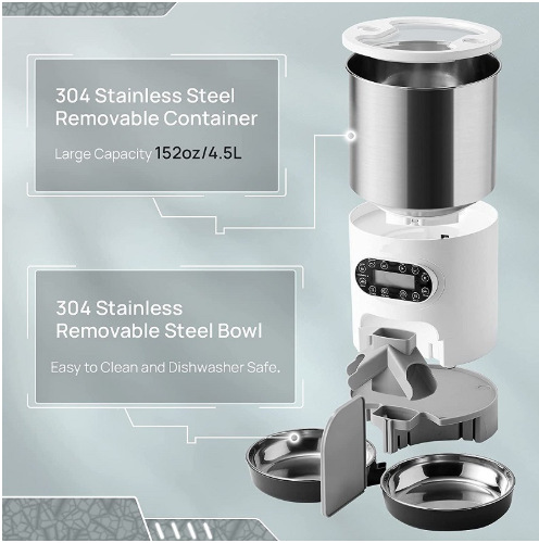 New Stainless Steel Feeder Double Feed Feeder Stainless Steel Feeder — image 3