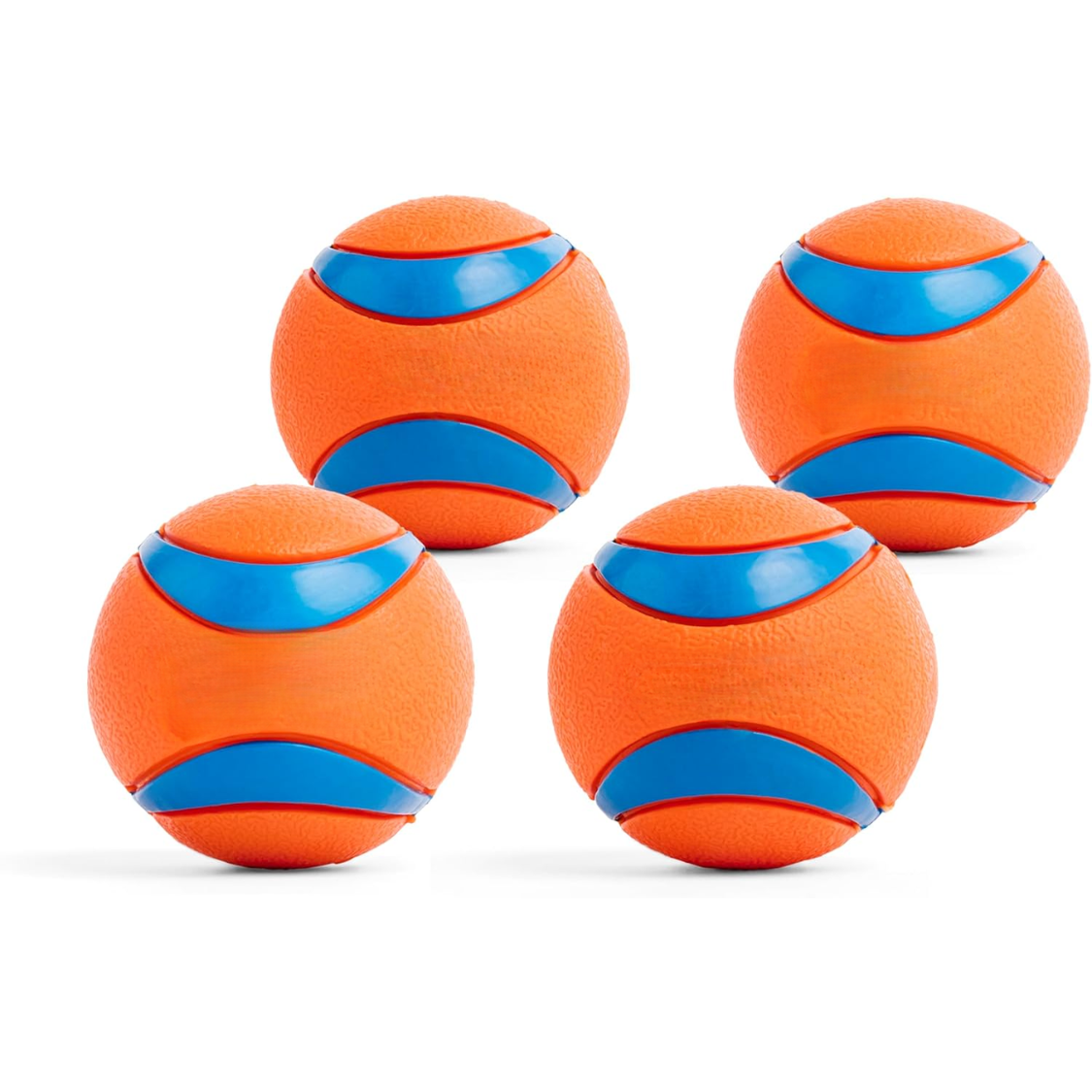 Pelota Ultra para Perros - Medio - Bolas de Fútbol para Perros de 20-60 Lbs - Hechas de Goma Duradera - Juguetes Acuáticos para Mascotas - Tamaño Medio - Diámetro de 2.5 pulgadas - Paquete de 4 — imagen 1